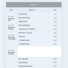 微信小程序全套从入门到精通视频教程 （附实例源码）