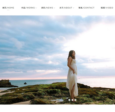 响应式摄影婚纱相册DedeCMS整站模板(自适应手机端)