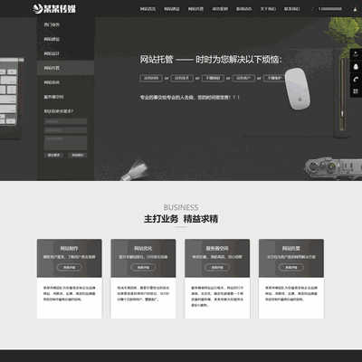网站建站优化推广类网站织梦模板(带手机端和mip网站)