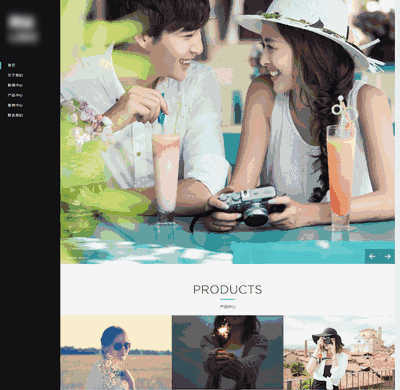 HTML5响应式自适应婚纱摄影图片展示通用类织梦模板