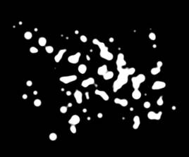 html5 canvas白色粘稠液体动画