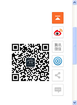 jquery客服代码带二维码和分享按钮效果