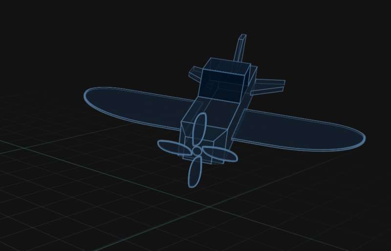 纯css 3D飞机动画特效