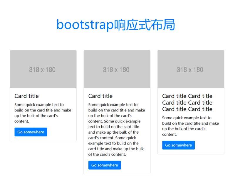 bootstrap卡片图文列表响应式