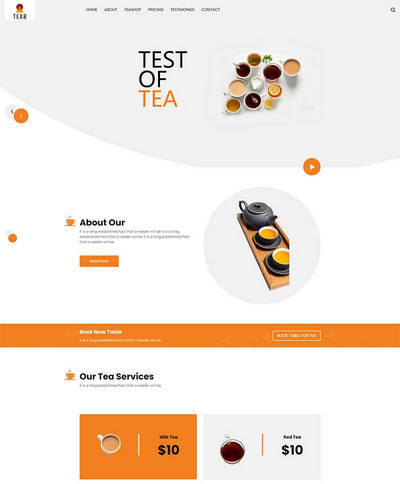 HTML5茶类饮品店宣传加盟html模板