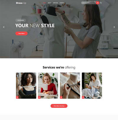 html5专业服装服饰定制企业网页模板