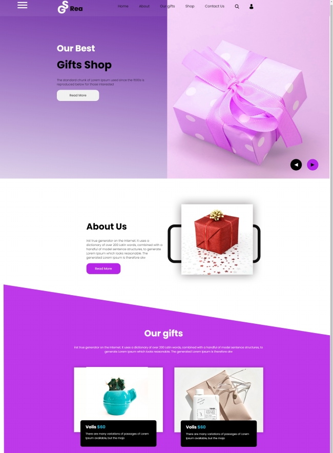 专业礼品销售企业bootstrap网站模板