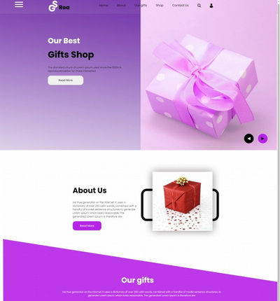 专业礼品销售企业bootstrap网站模板