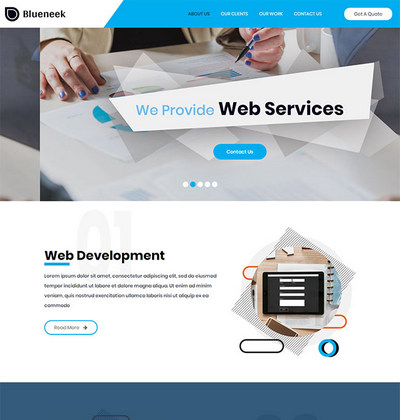 简洁web网站开发设计公司网页模板 简洁web网站开发设计公司网页模板
