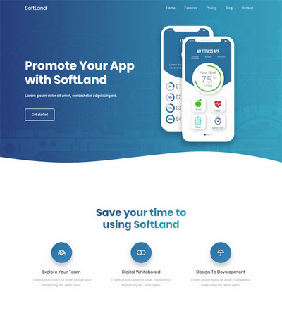 Bootstrap移动应用开发公司css3网站模板