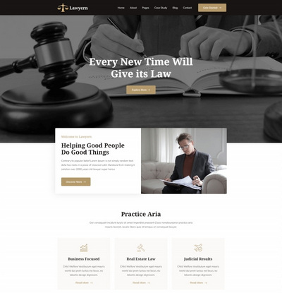 律师事务所法律咨询服务公司html5模板