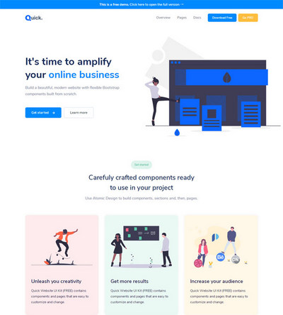远程办公专业服务公司Bootstrap网页模板