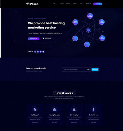 Bootstrap云主机网络服务公司html5网站模板
