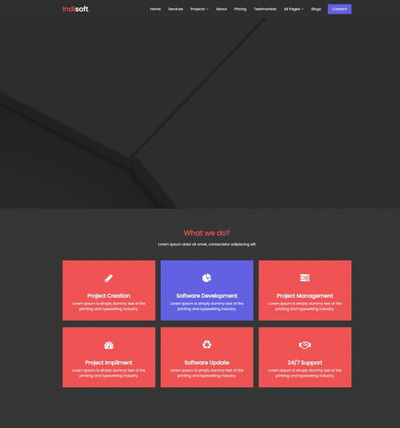 互联网IT软件开发公司html5模板