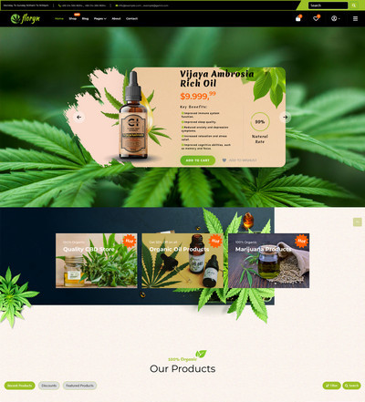 精油在线商城HTML5静态网站模板