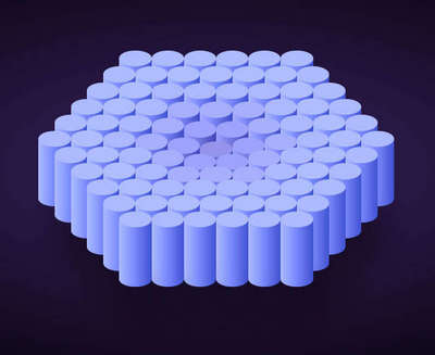 css3六边形圆柱弹性动画特
